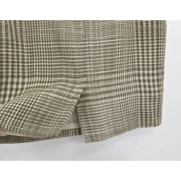 Vintage Evan Picone Plaid Textured‎ A-Line Skirt Union Label Made In USA Sz 8 - Picture 5 of 13